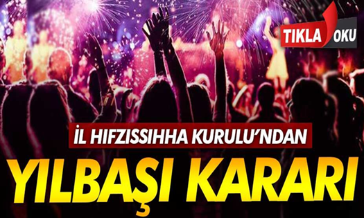 Sakarya’da YILBAŞI YASAKLARI!