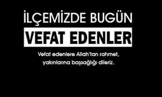 Geyve’de bugün vefat edenler