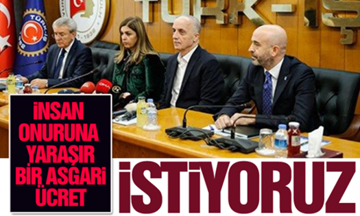 Ortak asgari ücret açıklaması..