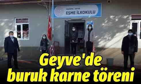 Geyve’de buruk karne töreni