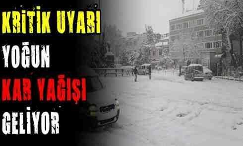 Meteoroloji’den Sakarya için yoğun kar uyarısı: 20-40 santim…