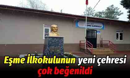 Eşme İlkokulunun yeni çehresi çok beğenildi