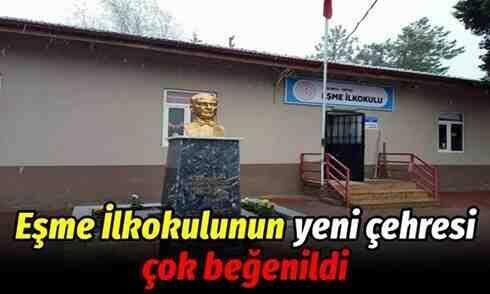 Eşme İlkokulunun yeni çehresi çok beğenildi