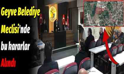 Geyve Belediye Meclisi Şubat ayı toplantısı yapıldı..
