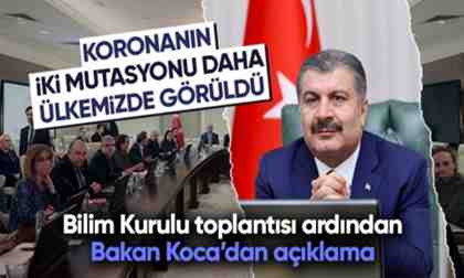 Koronavirüsün iki mutasyonu daha Türkiye’de görüldü.