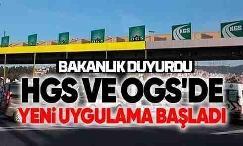 HGS ve OGS’de yeni uygulama başladı