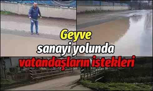 Geyve Sanayi yolunda çözüm bekleyen sorunlar
