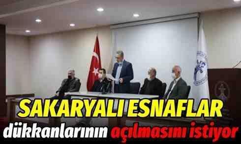 Sakaryalı esnaflar dükkanlarının açılmasını istiyor