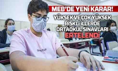 Sınavlar 3 Mayıs’a ertelendi