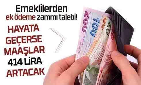 Emeklilerden ek ödeme zammı talebi