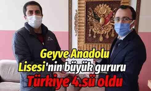 Geyve Anadolu Lisesi’nin büyük gururu