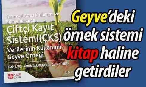 Geyve’deki örnek sistemi kitap haline getirdiler