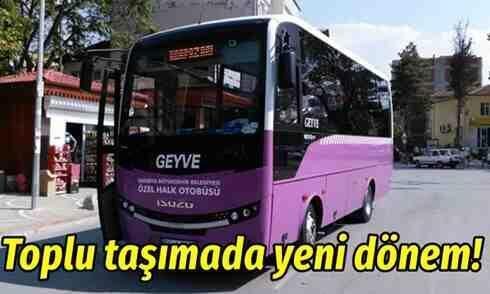 Toplu taşımada yeni dönem!