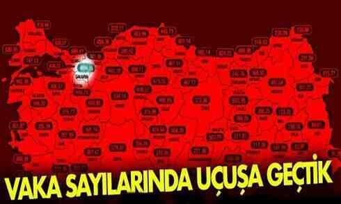 İllere göre haftalık vaka sayısı açıklandı