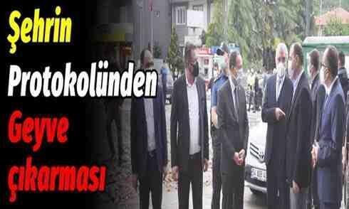 Şehrin Protokolünden Geyve çıkarması..