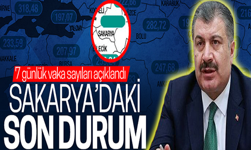 İllere göre haftalık vaka sayısı açıklandı