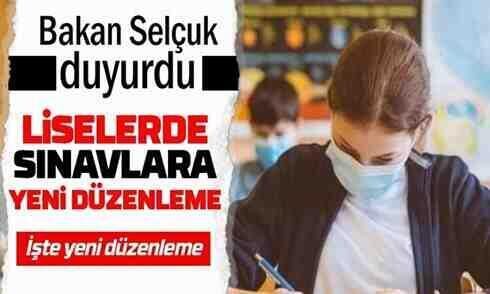 Liselerde sınavlara yeni düzenleme