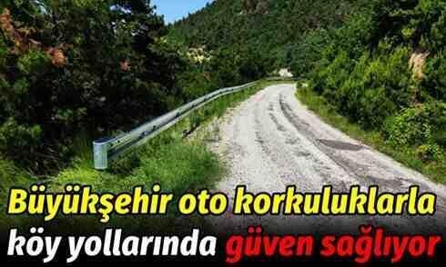 Büyükşehir, oto korkuluklarla trafiğe güven katıyor