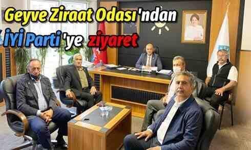 Geyve Ziraat Odası’ndan İYİ Parti’ye ziyaret