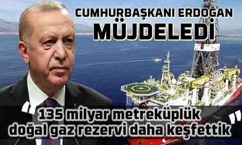 Karadeniz’de 135 milyar metreküp doğalgaz rezervi bulundu!