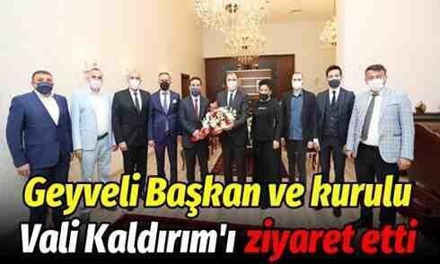 Eşraf Platformu’ndan Vali Çetin Oktay Kaldırım’a ziyaret