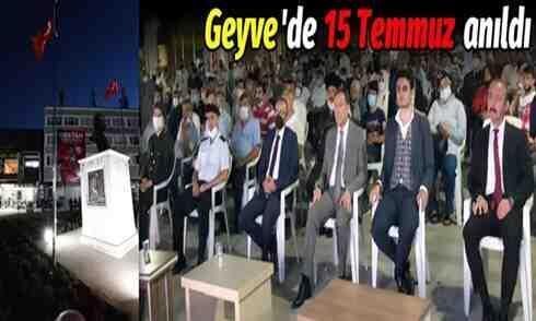 Geyve’de 15 Temmuz anıldı