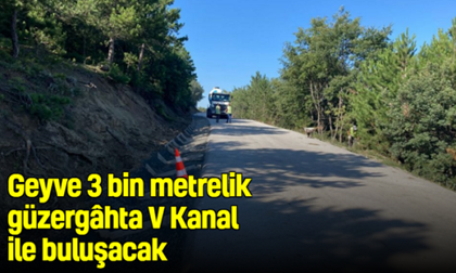 Geyve 3 bin metrelik güzergâhta V Kanal ile buluşacak