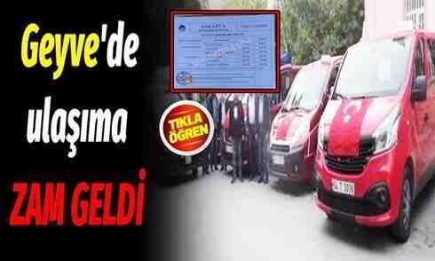 Geyve’de ulaşıma zam geldi!