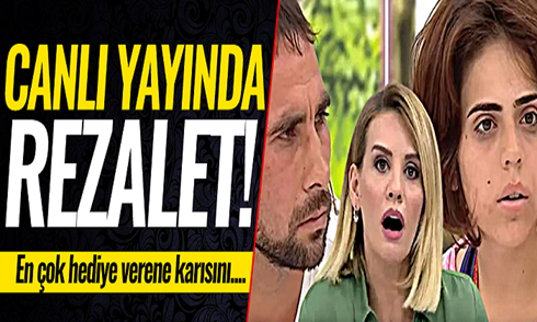 Canlı yayında rezalet! En çok hediye atana karısını…