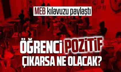 Öğrenci pozitif çıkarsa ne olacak ? MEB açıkladı..