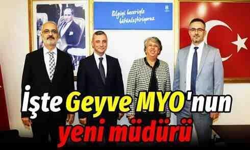 Geyve MYO’nun yeni müdürü..