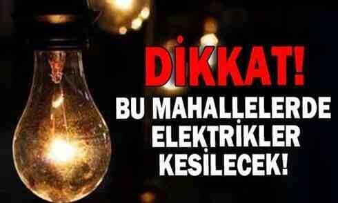Geyve’de planlı elektrik kesintisi