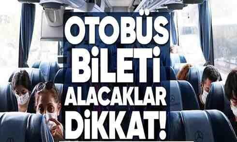 Bakanlık açıkladı: Otobüs biletleriyle ilgili önemli karar