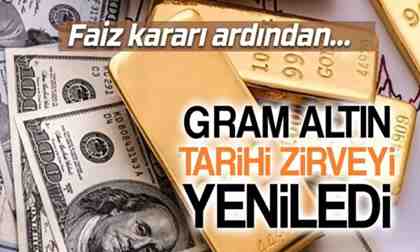Gram altın tarihi zirveyi yeniledi