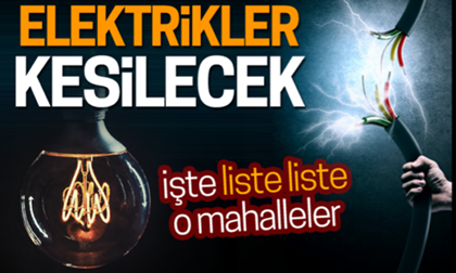 Geyve’de Salı ve Çarşamba günleri planlı elektrik kesintisi uygulanacak!