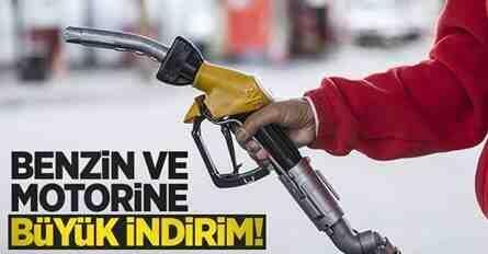 Benzin ve motorine dev indirim!