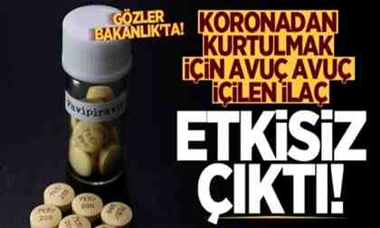Koronavirüs tedavisinde kullanılan favipiravir ‘etkisiz’ çıktı