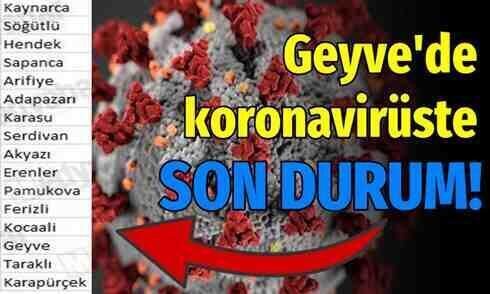 Geyve’de vaka sayıları azalıyor!