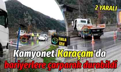 Geyve Karaçam’da KAZA! Bariyerlere çarparak durabildi..