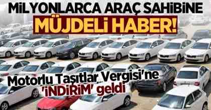 Milyonlarca araç sahibine müjdeli haber! MTV’ye indirim geldi