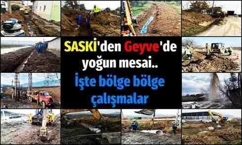 SASKİ’den Geyve’de yoğun mesai..