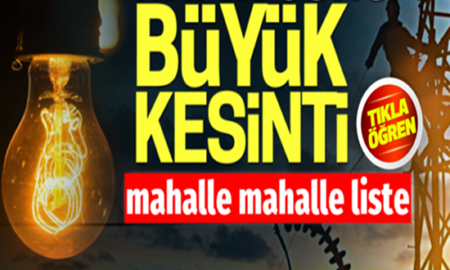 Geyve’de Pazar günü büyük kesinti!