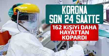 Koronavirüs son 24 saatte 162 kişiyi daha hayattan kopardı