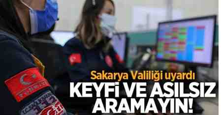Sakarya Valiliği’nden açıklama: keyfi ve asılsız aramayın!