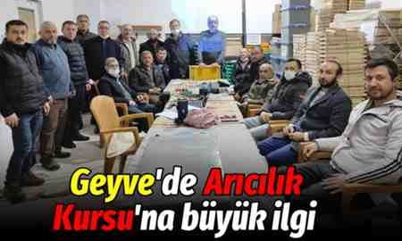 Geyve’de Arıcılık Kursu’na büyük ilgi