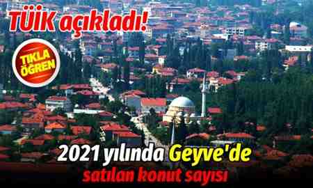 2021 yılında Geyve’de satılan konut sayısı