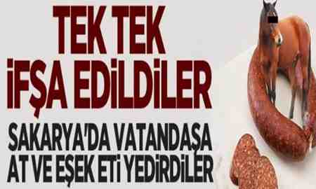 ŞOK! Sakarya’da vatandaşa at ve eşek eti yediren firmalar ifşa edildi