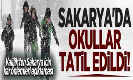 SON DAKİKA! Sakarya’da okullar tatil edildi!