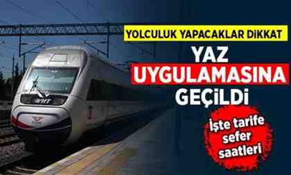 Tren saatlerinde yaz uygulamasına geçildi