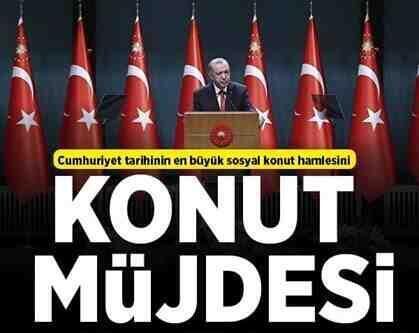 Erdoğan’dan konut müjdesi